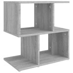 vidaXL Table de chevet 2Pièces Sonoma gris 50x30x51 5cm Bois d'ingénierie