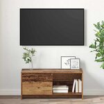 vidaXL Meuble TV Bois ancien 90 x 35 x 40 cm Bois d'ingénierie