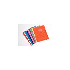 Protège-cahier pvc opaque sans rabat 18/100ème 24 x 32 cm orange calligraphe
