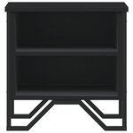 vidaXL Table de chevet Noir 40 x 30 x 40 cm Aggloméré