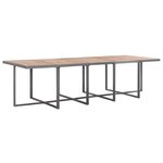 vidaXL Ensemble à manger d'extérieur 15 Pièces coussins rotin Anthracite