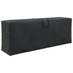 vidaXL Sac de stockage extérieur Noir 200 x 60 x 75 cm Tissu 600D