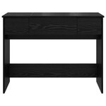 vidaXL Table de Toilette Chêne noir 100 x 45 x 76 cm Bois d'ingénierie
