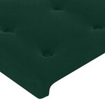 vidaXL Sommier à lattes de lit avec matelas et LED Vert foncé 80x200cm