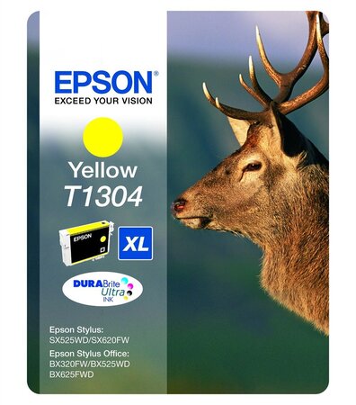 Cartouche d'encre epson cerf t1304 xl (jaune)