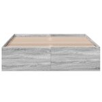 vidaXL Cadre de lit sonoma gris 120x200 cm bois d'ingénierie