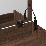 vidaXL Coiffeuse et tabouret chêne marron 60x40x113 5 cm