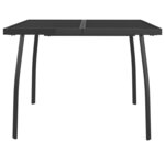 vidaXL Table de jardin anthracite 100x100x72 cm Treillis d'acier