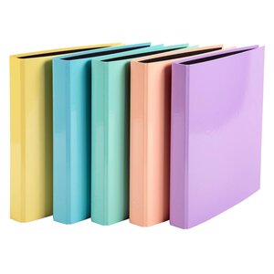 Classeur 4 Anneaux En D 25mm Aquarel - A4 - Couleurs Assorties - Exacompta