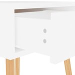 vidaXL Tables de chevet 2 Pièces Blanc brillant Bois d'ingénierie