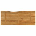 vidaXL Dessus de table 140x60x3 8 cm bord vivant bois massif manguier