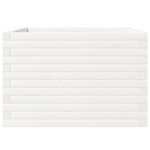 vidaXL Jardinière blanc 70x70x46 cm bois de pin massif