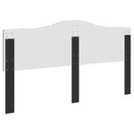 vidaXL Tête de lit Chêne noir 180 cm Bois d'ingénierie
