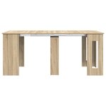 vidaXL Table à dîner 180 x 85 x 75 cm Bois d'ingénierie Chêne Sonoma