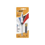 BIC 4 Couleurs 3+1 HB Stylo-Bille et Porte-Mines - Blister de 1 + 12 Mines 0,7 mm HB