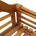 Vidaxl banc de jardin avec coussin 135 cm bois d'acacia massif
