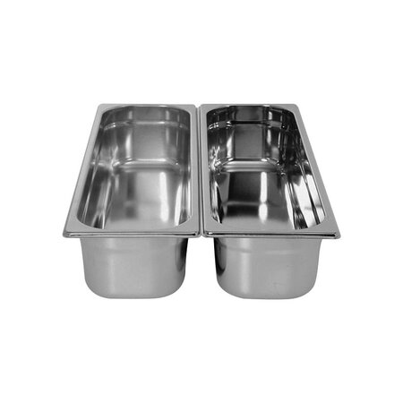 Bac gastro inox gn2/4 p-40 mm - l2g -  - 530 162x40mm