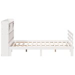 vidaXL Lit bibliothèque sans matelas blanc 180x200 cm bois pin massif