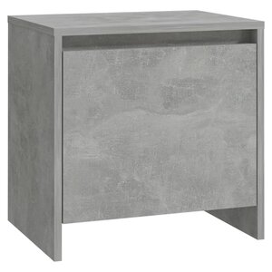 vidaXL Table de chevet gris béton 45x34x44 5 cm bois d'ingénierie