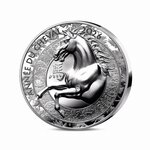 Année du cheval Monnaie de 20€ 1 Oz Argent Haut-Relief