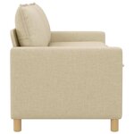 vidaXL Canapé Crème 156 x 81 x 87 5 cm Tissu