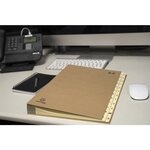 Trieur rigide 24 compartiments de A à Z Forever Kraft - A4 - Kraft brun EXACOMPTA