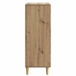 vidaXL Buffet Chêne artisanal 66 x 34 5 x 95 cm Bois d'ingénierie