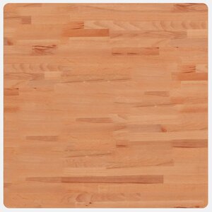 vidaXL Dessus de table 70x70x2 5 cm carré bois massif de hêtre