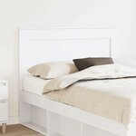 vidaXL Tête de lit avec tête de lit Blanc 135 cm Bois d'ingénierie
