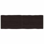 vidaXL Dessus de table bois massif traité bordure assortie