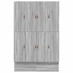 vidaXL Cadre de lit avec rangement Sonoma gris 236 5 x 160 x 31 5 cm