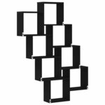 vidaXL Étagère Murale Chêne noir 90 x 15 x 119 5 cm Bois d'ingénierie