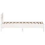 vidaXL Cadre de lit sans matelas blanc 100x200 cm bois de pin massif