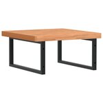 vidaXL Étagère de vasque murale acier et bois massif de hêtre