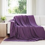 vidaXL Couvertures à jeter 24 Pièces Violet 270 x 240 cm Toison