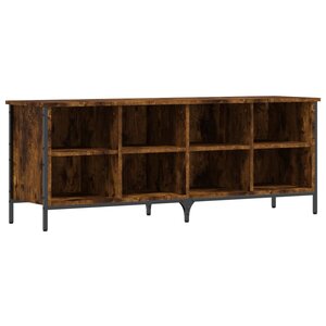 vidaXL Armoire à chaussures chêne fumé 131x35x50 cm bois d'ingénierie