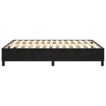 vidaXL Cadre de lit sans matelas noir 140x190 cm velours