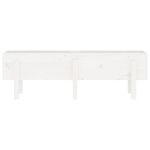 vidaXL Lit surélevé de jardin blanc 121x30x38 cm bois de pin massif