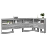 vidaXL Tête de lit de rangement Gris Sonoma 80 cm Bois d'ingénierie