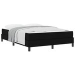 vidaXL Lit à ressorts avec matelas Noir 140 x 190 cm tissu