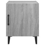 vidaXL Table de chevet Sonoma gris Bois d'ingénierie