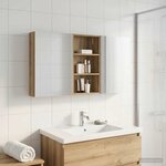 vidaXL Ensemble de Meubles de Salle de Bain 3 Pièces 140 x 14 5 x 70 cm