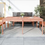 vidaXL Table de jardin 203 5x100x76 cm bois massif de douglas