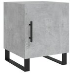 vidaXL Tables de chevet 2 Pièces gris béton 40x40x50 cm bois d’ingénierie