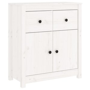 vidaXL Buffet blanc 70x35x80 cm bois massif de pin