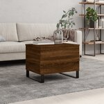 vidaXL Table basse Chêne marron 60x44 5x45 cm Bois d'ingénierie