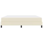 vidaXL Lit avec matelas Crème 180 x 200 cm Faux cuir