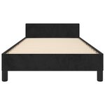 vidaXL Cadre de lit sans matelas noir 90x190 cm velours