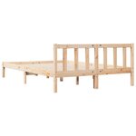 vidaXL Cadre de lit extra long sans matelas 140x220 cm bois massif pin