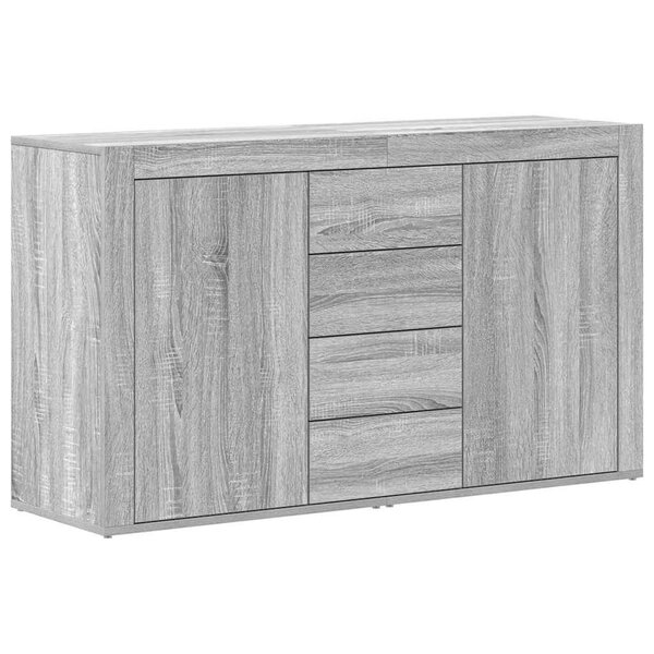 vidaXL Buffet Sonoma gris 120 x 36 x 69 cm Bois d'ingénierie